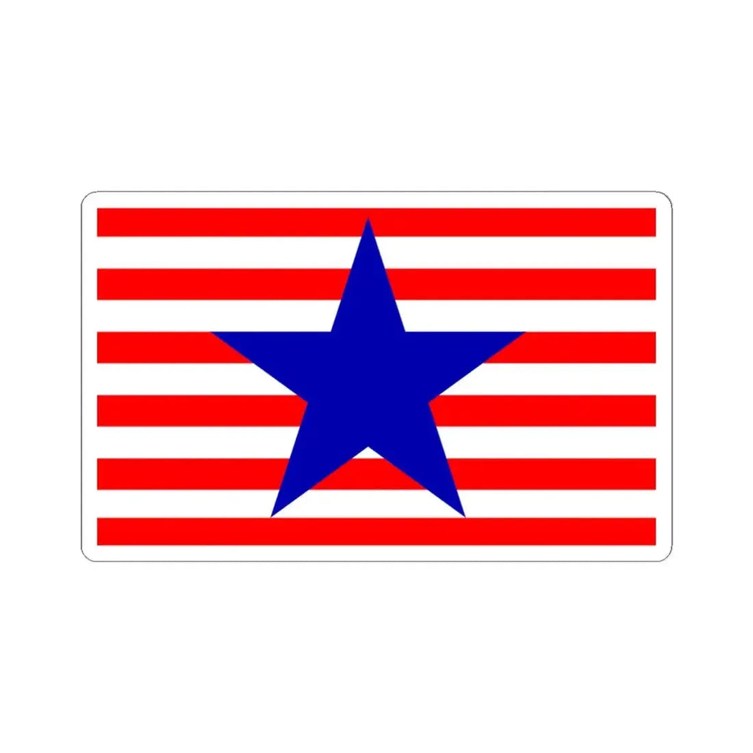 Utah Proposed Flag Design Number 18 (United States) STICKER Vinyl Kiss-Cut Decal 4 Inch White - The Sticker Space