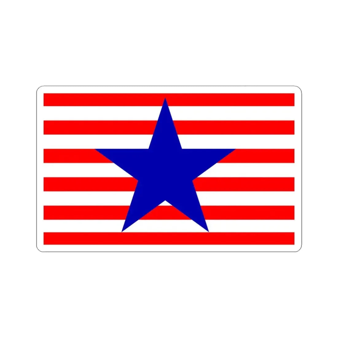 Utah Proposed Flag Design Number 18 (United States) STICKER Vinyl Kiss-Cut Decal 6 Inch White - The Sticker Space