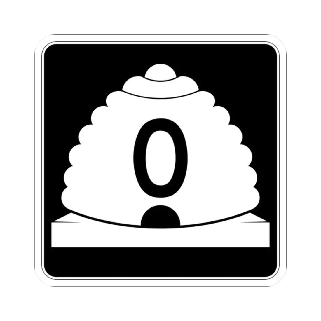 Utah SR 0 (Utah) (Road Sign) STICKER Vinyl Kiss-Cut Decal 2 Inch White - The Sticker Space