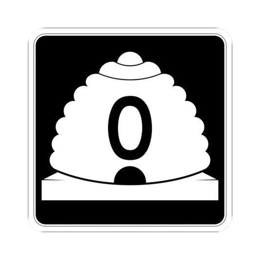 Utah SR 0 (Utah) (Road Sign) STICKER Vinyl Kiss-Cut Decal 2 Inch White - The Sticker Space