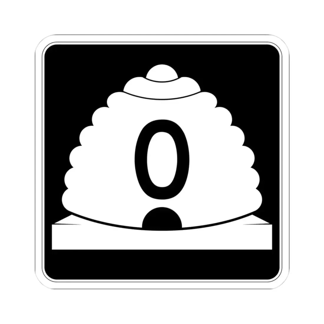 Utah SR 0 (Utah) (Road Sign) STICKER Vinyl Kiss-Cut Decal 3 Inch White - The Sticker Space