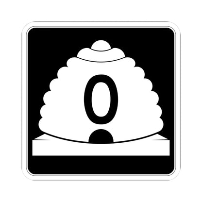 Utah SR 0 (Utah) (Road Sign) STICKER Vinyl Kiss-Cut Decal 3 Inch White - The Sticker Space