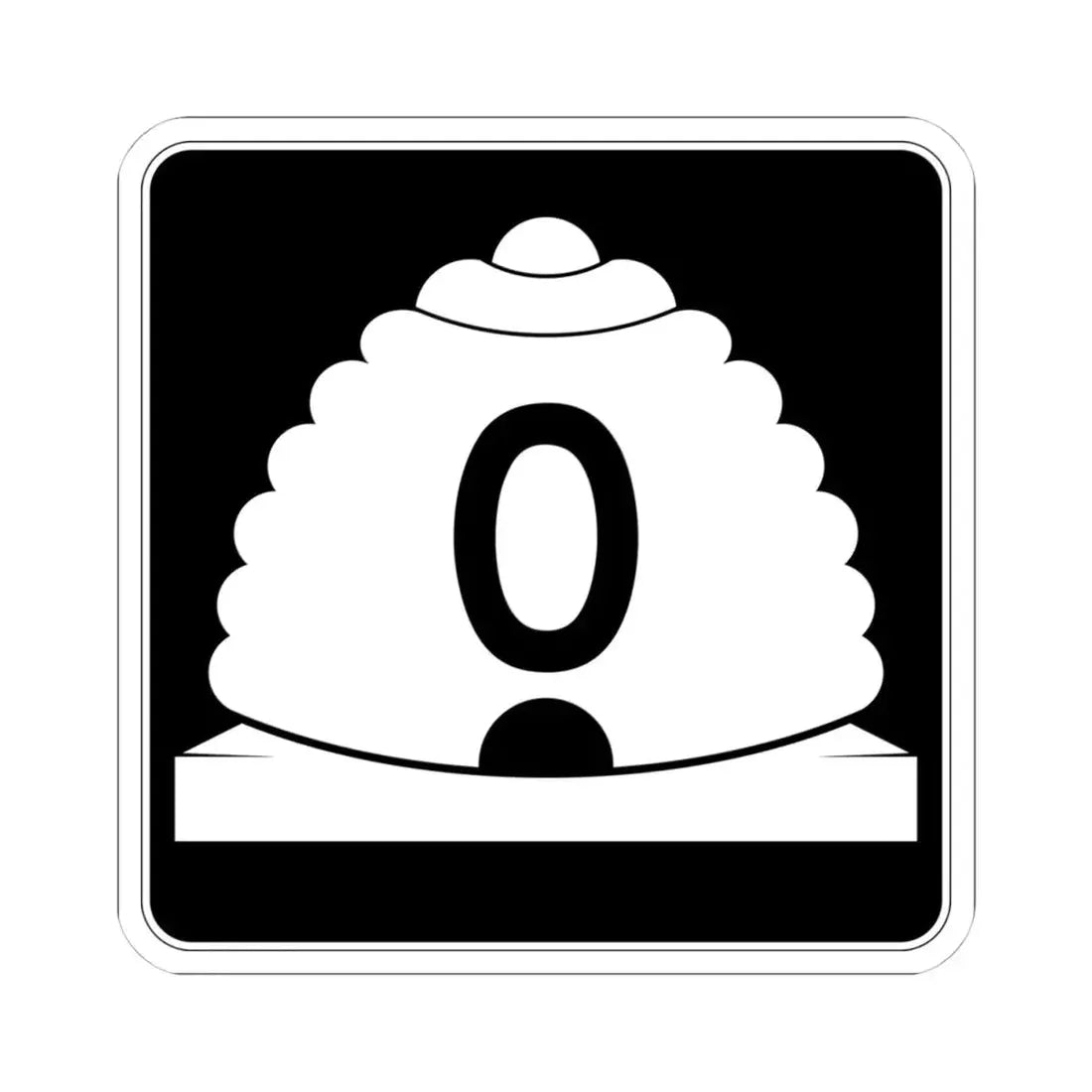 Utah SR 0 (Utah) (Road Sign) STICKER Vinyl Kiss-Cut Decal 4 Inch White - The Sticker Space