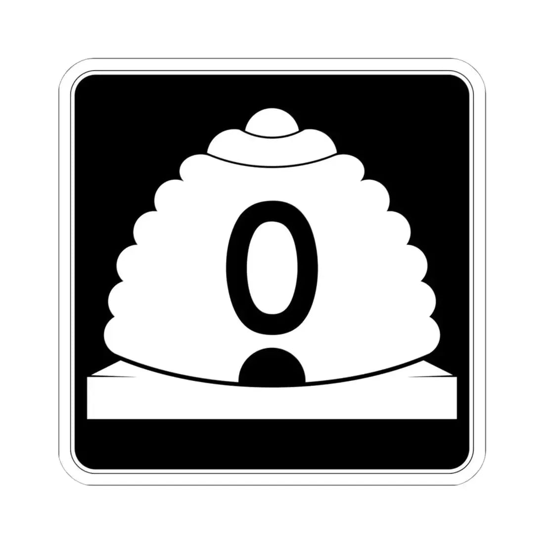 Utah SR 0 (Utah) (Road Sign) STICKER Vinyl Kiss-Cut Decal 6 Inch White - The Sticker Space