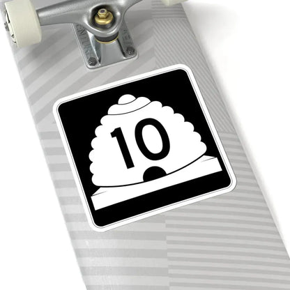 Utah SR 10 (Utah) (Road Sign) STICKER Vinyl Kiss-Cut Decal - The Sticker Space
