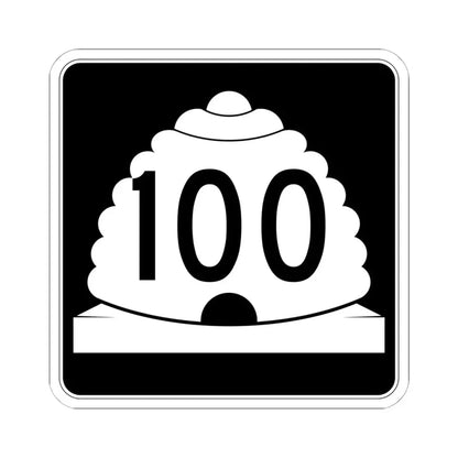 Utah SR 100 (Utah) (Road Sign) STICKER Vinyl Kiss-Cut Decal 6 Inch White - The Sticker Space