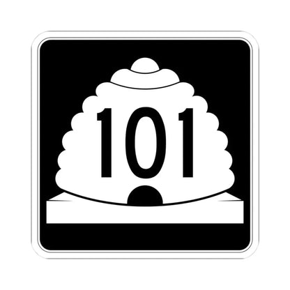 Utah SR 101 (Utah) (Road Sign) STICKER Vinyl Kiss-Cut Decal 3 Inch White - The Sticker Space