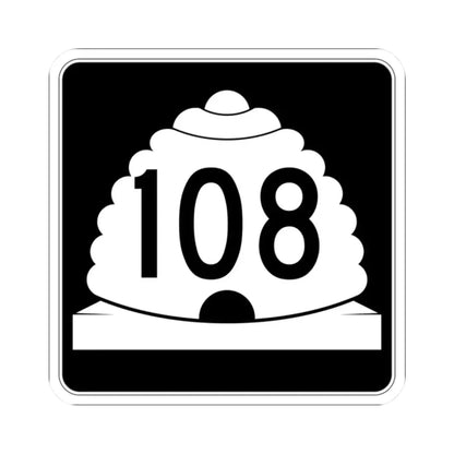 Utah SR 108 (Utah) (Road Sign) STICKER Vinyl Kiss-Cut Decal 2 Inch White - The Sticker Space