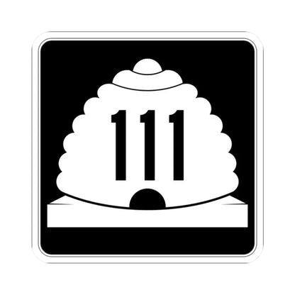 Utah SR 111 (Utah) (Road Sign) STICKER Vinyl Kiss-Cut Decal 2 Inch White - The Sticker Space