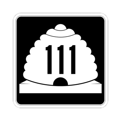 Utah SR 111 (Utah) (Road Sign) STICKER Vinyl Kiss-Cut Decal 6 Inch White - The Sticker Space