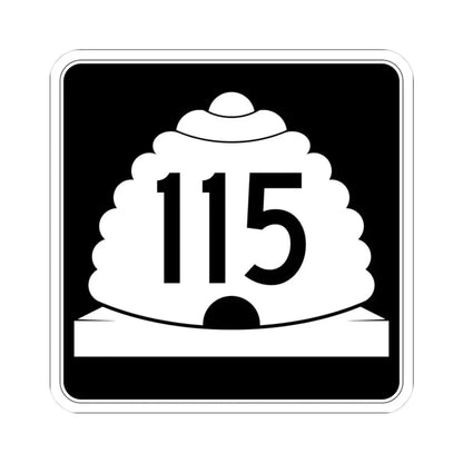 Utah SR 115 (Utah) (Road Sign) STICKER Vinyl Kiss-Cut Decal 3 Inch White - The Sticker Space