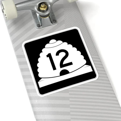 Utah SR 12 (Utah) (Road Sign) STICKER Vinyl Kiss-Cut Decal - The Sticker Space