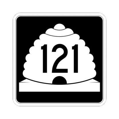 Utah SR 121 (Utah) (Road Sign) STICKER Vinyl Kiss-Cut Decal 6 Inch White - The Sticker Space