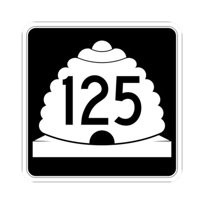 Utah SR 125 (Utah) (Road Sign) STICKER Vinyl Kiss-Cut Decal 2 Inch White - The Sticker Space