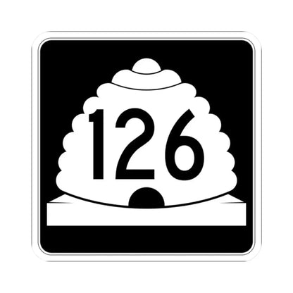 Utah SR 126 (Utah) (Road Sign) STICKER Vinyl Kiss-Cut Decal 2 Inch White - The Sticker Space