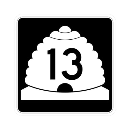 Utah SR 13 (Utah) (Road Sign) STICKER Vinyl Kiss-Cut Decal 2 Inch White - The Sticker Space