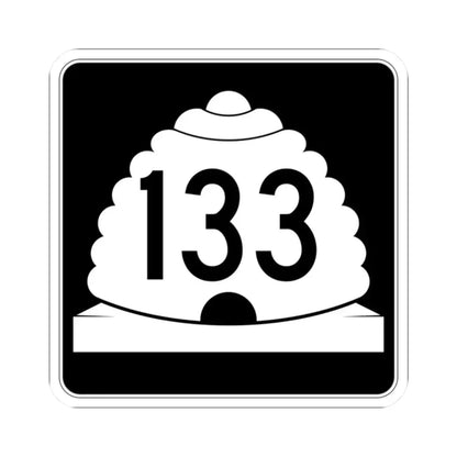 Utah SR 133 (Utah) (Road Sign) STICKER Vinyl Kiss-Cut Decal 2 Inch White - The Sticker Space