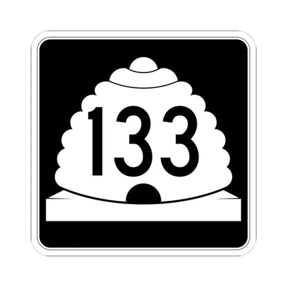 Utah SR 133 (Utah) (Road Sign) STICKER Vinyl Kiss-Cut Decal 4 Inch White - The Sticker Space