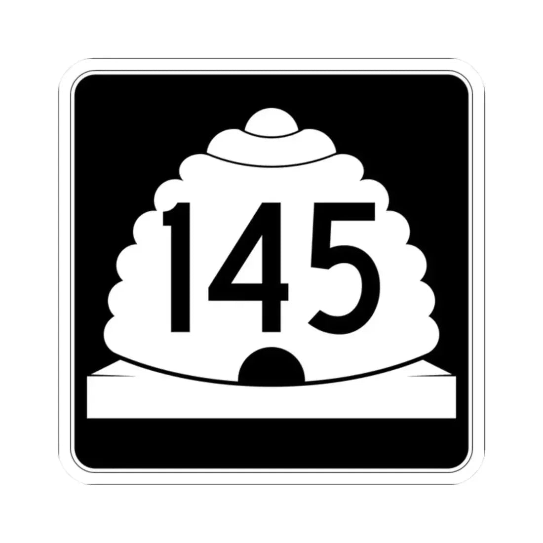 Utah SR 145 (Utah) (Road Sign) STICKER Vinyl Kiss-Cut Decal - The Sticker Space