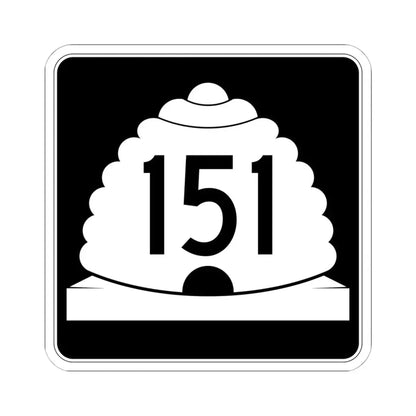 Utah SR 151 (Utah) (Road Sign) STICKER Vinyl Kiss-Cut Decal 6 Inch White - The Sticker Space