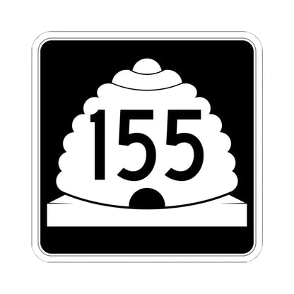 Utah SR 155 (Utah) (Road Sign) STICKER Vinyl Kiss-Cut Decal 6 Inch White - The Sticker Space