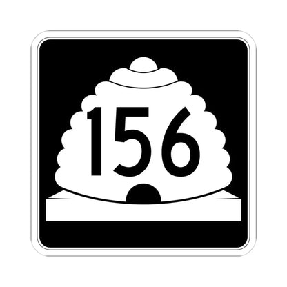 Utah SR 156 (Utah) (Road Sign) STICKER Vinyl Kiss-Cut Decal 4 Inch White - The Sticker Space