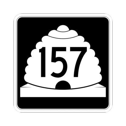 Utah SR 157 (Utah) (Road Sign) STICKER Vinyl Kiss-Cut Decal 3 Inch White - The Sticker Space