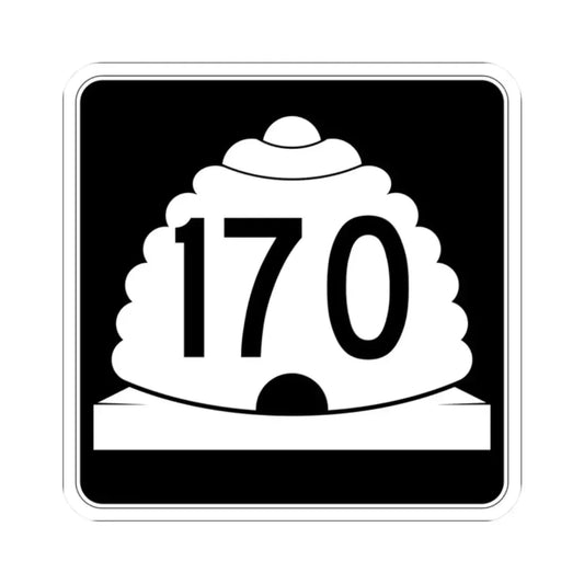 Utah SR 170 (Utah) (Road Sign) STICKER Vinyl Kiss-Cut Decal 2 Inch White - The Sticker Space