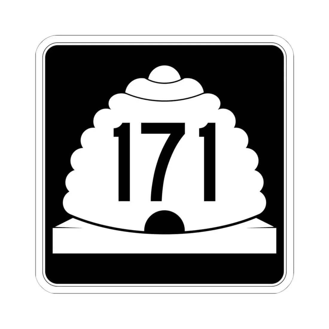 Utah SR 171 (Utah) (Road Sign) STICKER Vinyl Kiss-Cut Decal 6 Inch White - The Sticker Space