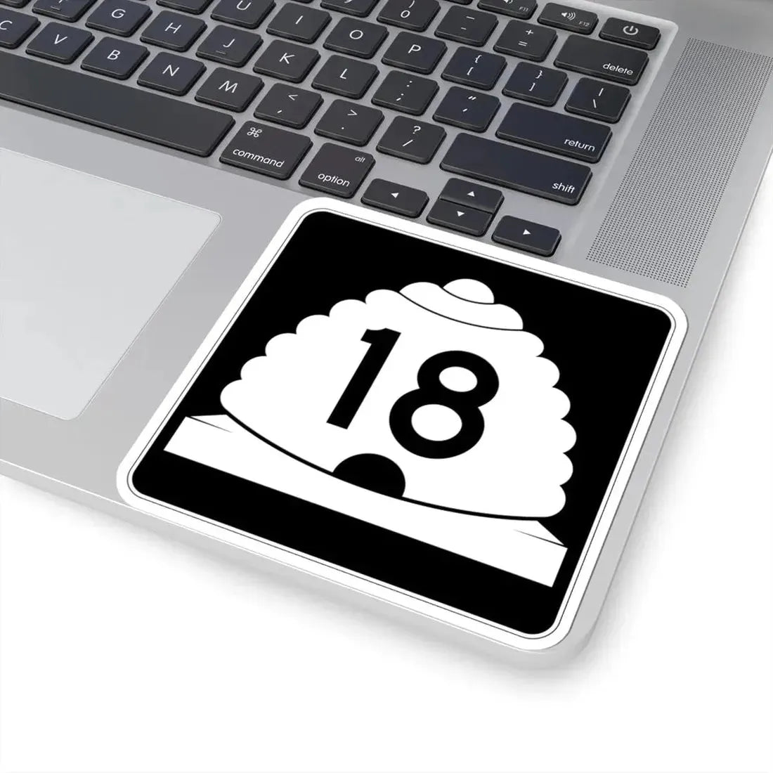 Utah SR 18 (Utah) (Road Sign) STICKER Vinyl Kiss-Cut Decal - The Sticker Space