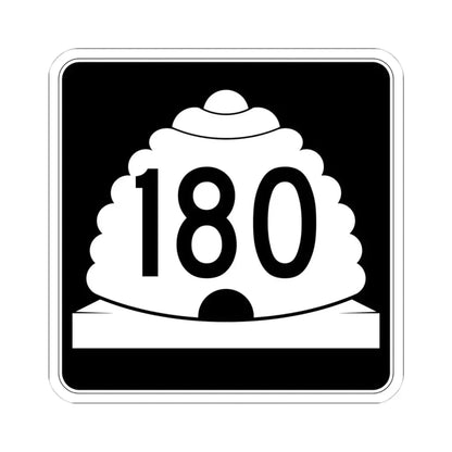 Utah SR 180 (Utah) (Road Sign) STICKER Vinyl Kiss-Cut Decal 4 Inch White - The Sticker Space