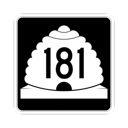 Utah SR 181 (Utah) (Road Sign) STICKER Vinyl Kiss-Cut Decal 2 Inch White - The Sticker Space