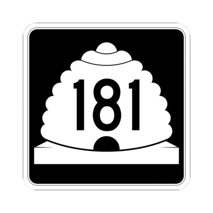 Utah SR 181 (Utah) (Road Sign) STICKER Vinyl Kiss-Cut Decal 3 Inch White - The Sticker Space