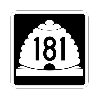 Utah SR 181 (Utah) (Road Sign) STICKER Vinyl Kiss-Cut Decal 4 Inch White - The Sticker Space