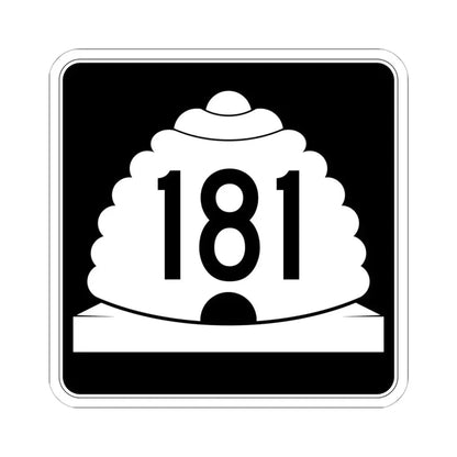 Utah SR 181 (Utah) (Road Sign) STICKER Vinyl Kiss-Cut Decal 6 Inch White - The Sticker Space