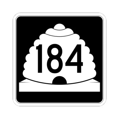 Utah SR 184 (Utah) (Road Sign) STICKER Vinyl Kiss-Cut Decal 6 Inch White - The Sticker Space