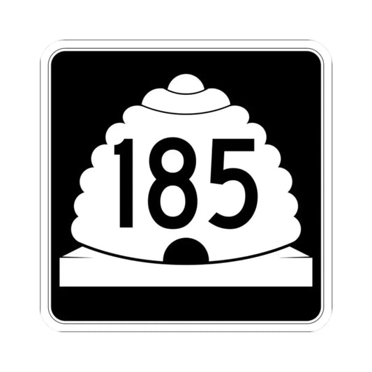 Utah SR 185 (Utah) (Road Sign) STICKER Vinyl Kiss-Cut Decal 2 Inch White - The Sticker Space