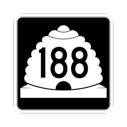 Utah SR 188 (Utah) (Road Sign) STICKER Vinyl Kiss-Cut Decal 2 Inch White - The Sticker Space
