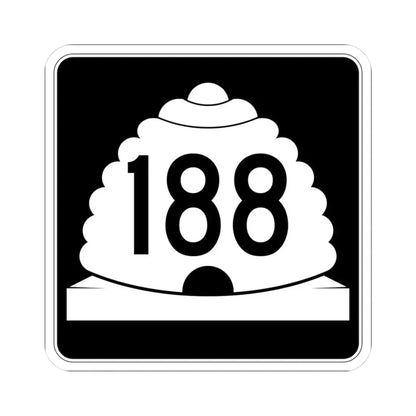 Utah SR 188 (Utah) (Road Sign) STICKER Vinyl Kiss-Cut Decal 3 Inch White - The Sticker Space