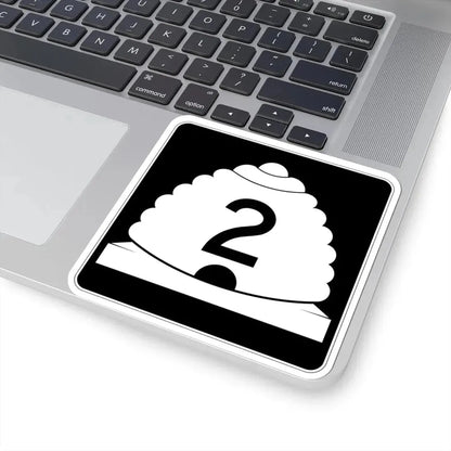 Utah SR 2 (Utah) (Road Sign) STICKER Vinyl Kiss-Cut Decal - The Sticker Space