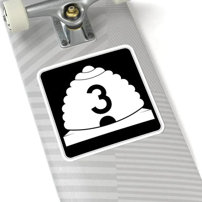 Utah SR 3 (Utah) (Road Sign) STICKER Vinyl Kiss-Cut Decal - The Sticker Space