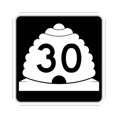 Utah SR 30 (Utah) (Road Sign) STICKER Vinyl Kiss-Cut Decal 2 Inch White - The Sticker Space