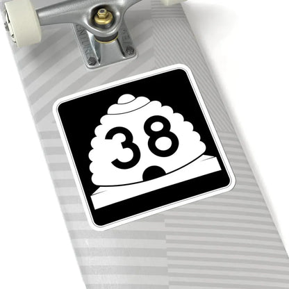 Utah SR 38 (Utah) (Road Sign) STICKER Vinyl Kiss-Cut Decal - The Sticker Space