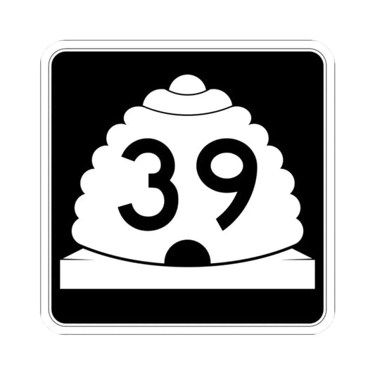 Utah SR 39 (Utah) (Road Sign) STICKER Vinyl Kiss-Cut Decal 2 Inch White - The Sticker Space