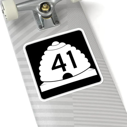 Utah SR 41 (Utah) (Road Sign) STICKER Vinyl Kiss-Cut Decal - The Sticker Space