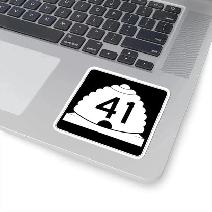 Utah SR 41 (Utah) (Road Sign) STICKER Vinyl Kiss-Cut Decal - The Sticker Space