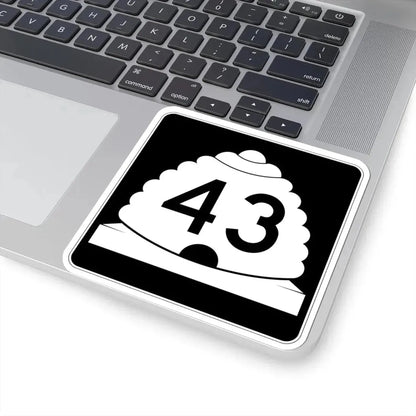 Utah SR 43 (Utah) (Road Sign) STICKER Vinyl Kiss-Cut Decal - The Sticker Space