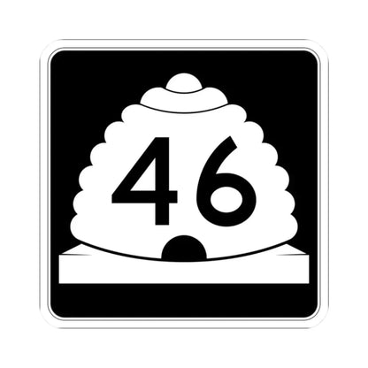 Utah SR 46 (Utah) (Road Sign) STICKER Vinyl Kiss-Cut Decal 2 Inch White - The Sticker Space