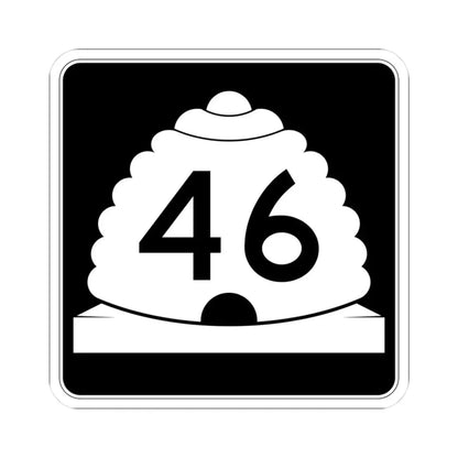 Utah SR 46 (Utah) (Road Sign) STICKER Vinyl Kiss-Cut Decal 3 Inch White - The Sticker Space