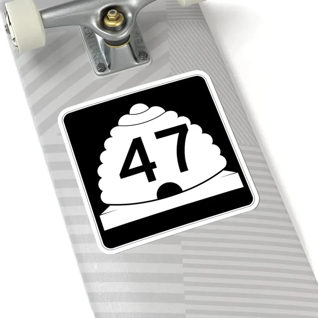 Utah SR 47 (Utah) (Road Sign) STICKER Vinyl Kiss-Cut Decal - The Sticker Space